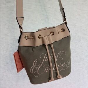 Juicy Couture Denim Beach Bucket Crossbody Bag